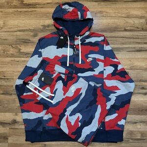 2017 Nike Camo Matching Set Shorts Zip Up Sweatshirt Hoodie Sweatsuit USA